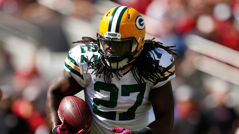 Running back Eddie Lacy has struggled to find his form for the Green Bay Packers.