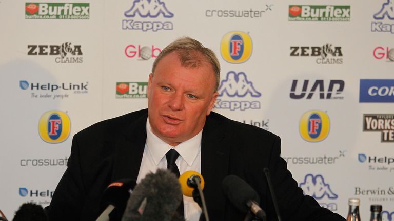 Leeds United manager Steve Evans during a press conference at Elland Road, Leeds. PRESS ASSOCIATION Photo. Picture date: Tuesday October 20, 2015. See PA s