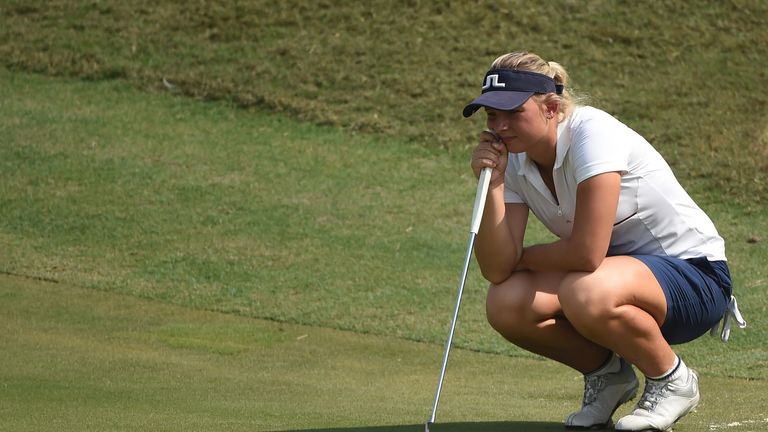 Pedersen played well from tee to green, but was let down by some erratic putting