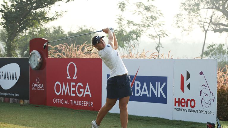 Emily Pedersen will take a one-shot lead into the final round