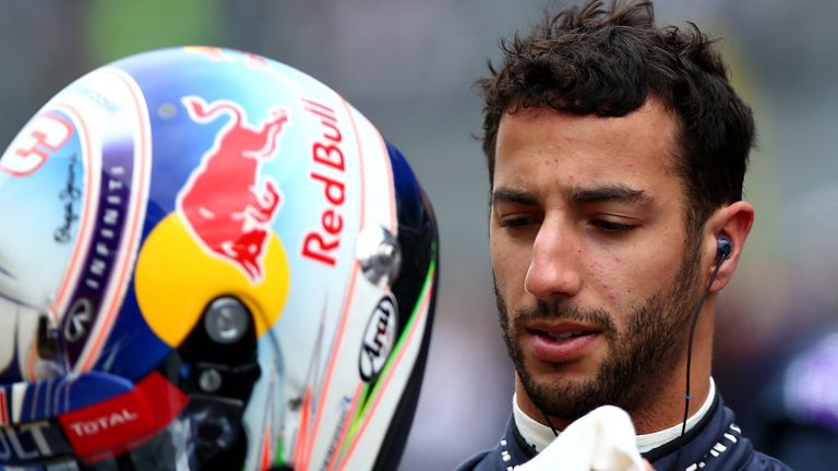 SOCHI, RUSSIA - OCTOBER 11:  Daniel Ricciardo of Australia and Infiniti Red Bull Racing prepares on the grid before the Formula One Grand Prix of Russia at