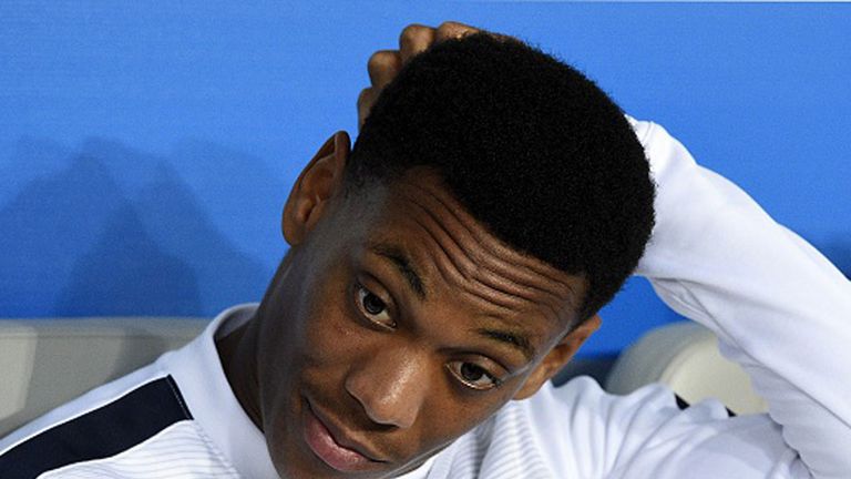 Anthony Martial made his senior debut for France last month