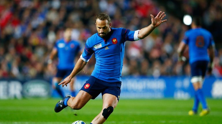 Freddie Michalak kicks for goal - the Frenchman scored 14 points with the boot