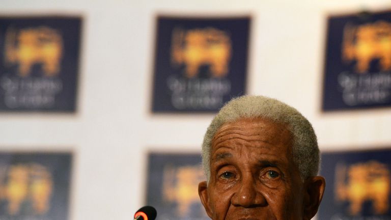 West Indian cricket legend Sir Garfield Sobers