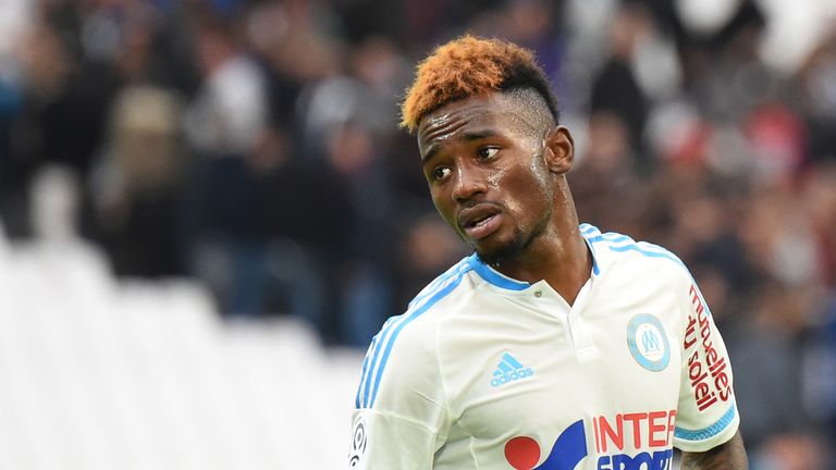 Marseille's French midfielder Georges-Kevin Nkoudou  was frustrated during his side's 1-1 draw against Lorient.