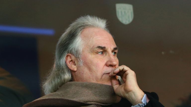 Gerry Francis looks on from the stand prior to the Barclays Premier League match between West Bromwich Albion and Hull