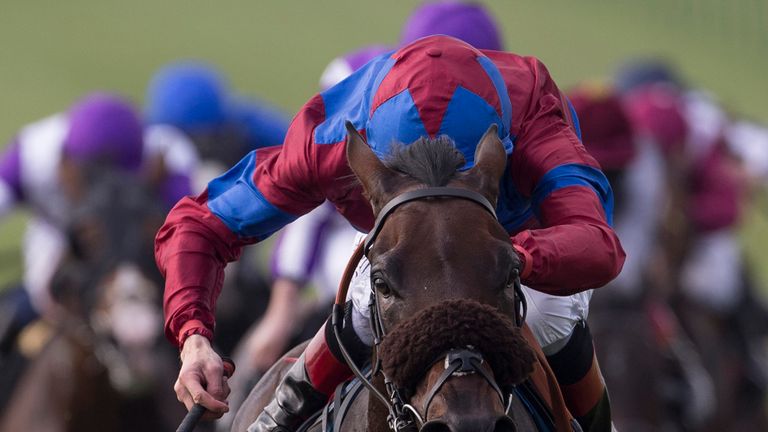 Gifted Master and Pat Smullen win the £500,000 Tattersalls Millions 2YO Trophy at Newmarket.