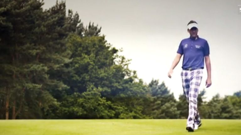 Ian Poulter practice video grab