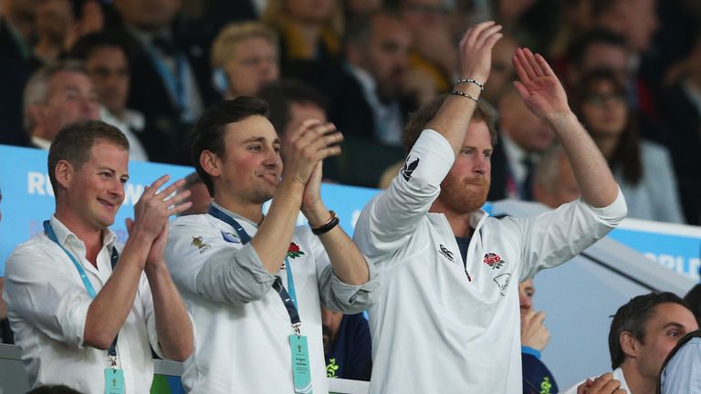 Prince Harry was at Twickenham to see England lose to Australia 