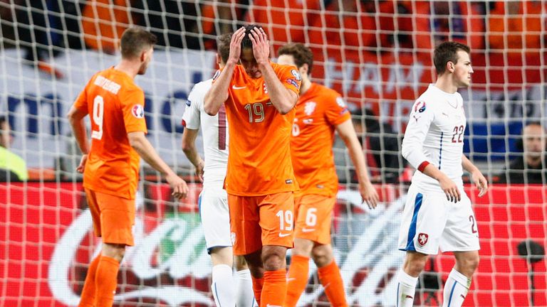 Robin van Persie scored at both ends as the Netherlands failed to qualify for the European Championships