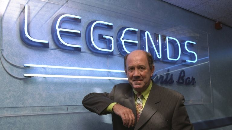 Howard Kendall taken outside Legends nightclub in Liverpool. Kendall was reappointed as Everton manager for the third time. 