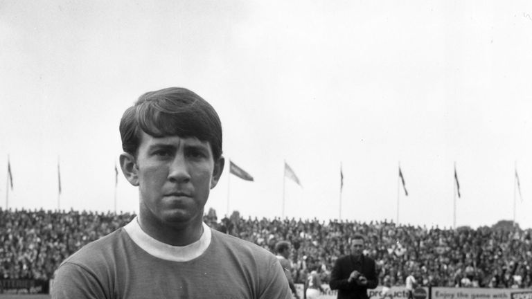Everton wing half Howard Kendall, who later became manager of Everton. 