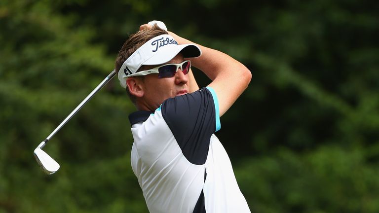 Ian Poulter is just three off the lead despite his late arrival