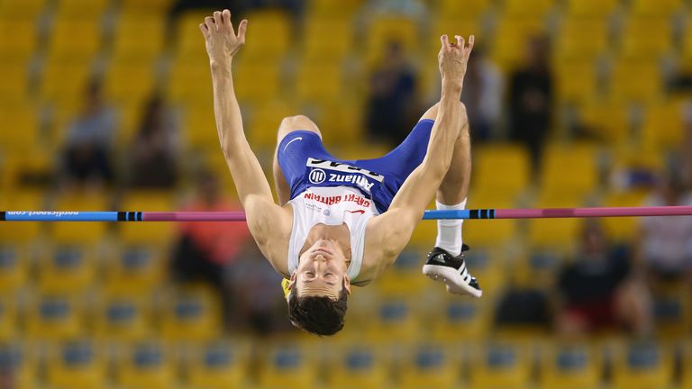Jonathan Broom-Edwards takes silver in the men's high jump T44 final in Doha