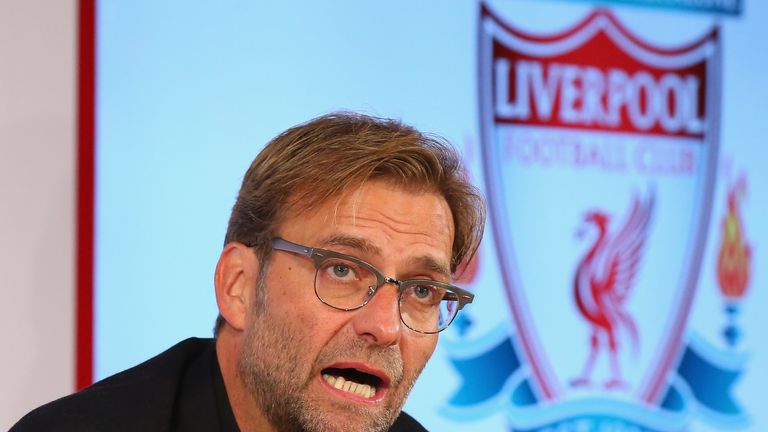 Jurgen Klopp is unveiled as the new manager of Liverpool