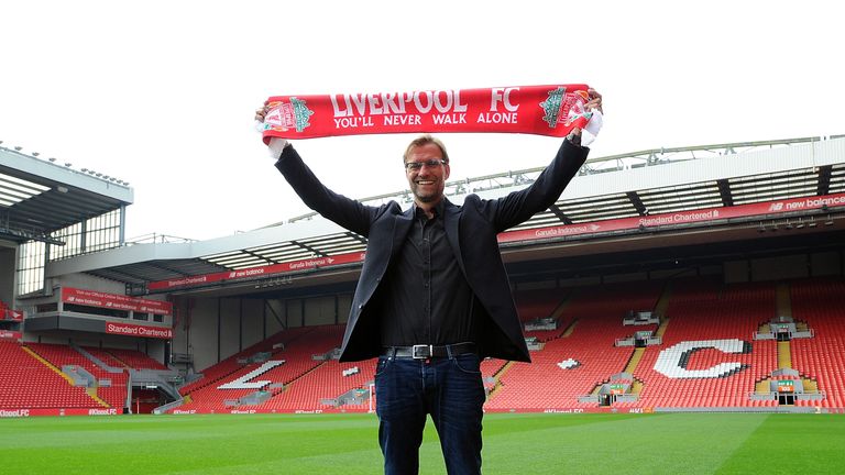 Jurgen Klopp new manager of Liverpool at Anfield