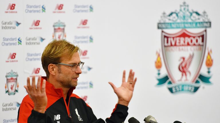Jurgen Klopp held his first pre-match press conference at Liverpool on Thursday