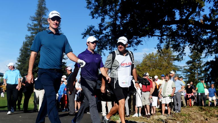 Rose and McIlroy were grouped together for the opening round in California. 