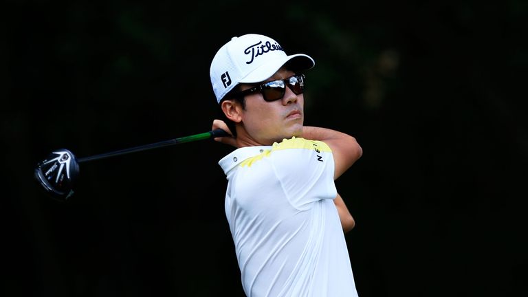 Kevin Na ducked-hooked a driver off the deck at the second play-off hole