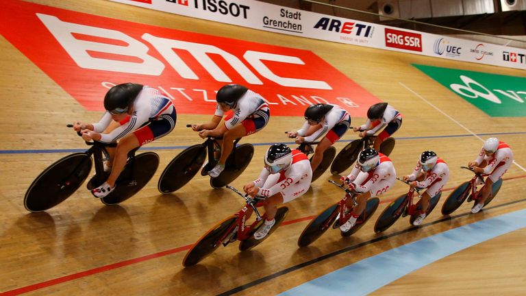 Laura Trott, Joanna Rowsell Shand, Katie Archibald, Elinor Barker, women's team pursuit, European Track Championships