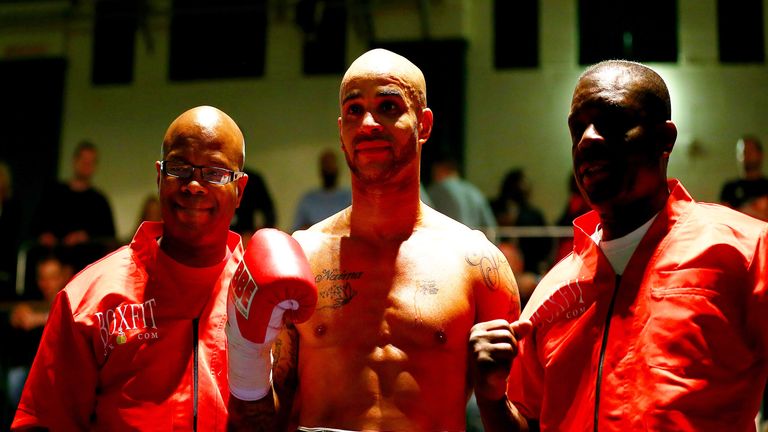 Leon McKenzie (centre) with father Clinton (right) and uncle Duke 