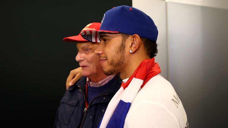 Lewis Hamilton has now joined one of his Mercedes bosses, Niki Lauda, in the three-time champion hall of fame
