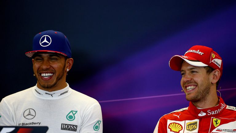 Lewis Hamilton and Sebastian Vettel