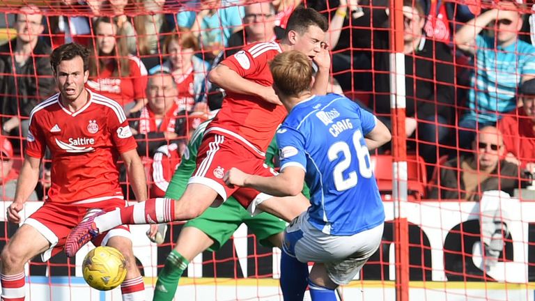 Liam Craig nets St Johnstone's third goal at league leaders' Aberdeen