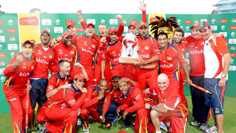 The Lions celebrate their 2013 title triumph...