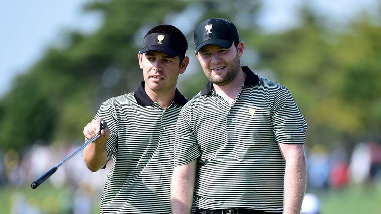 Louis Oosthuizen and Branden Grace were the only winners for the Internationals team on day one