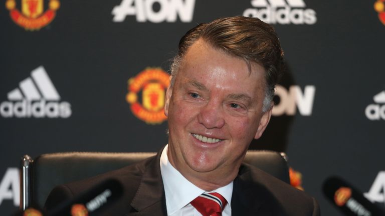 Manager Louis van Gaal of Manchester United