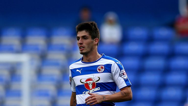 Lucas Piazon, on loan from Chelsea, playing for Reading in the Championship