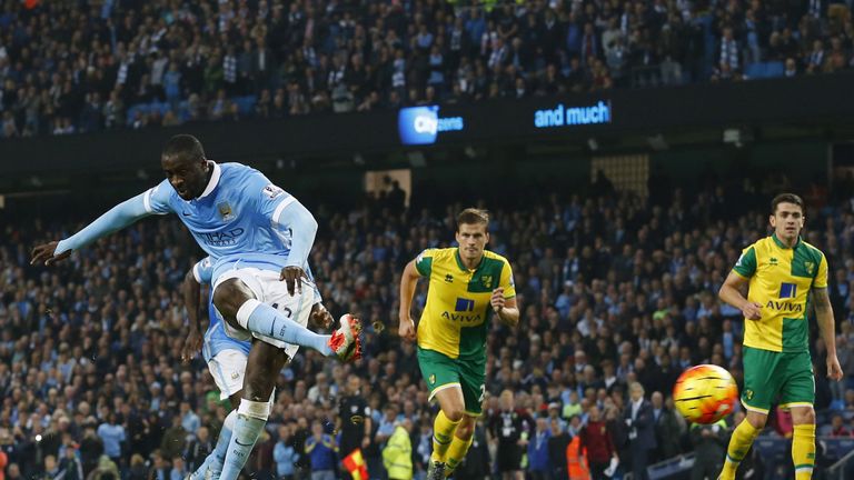 Yaya Toure puts City back in front from the penalty spot
