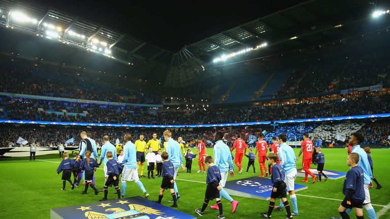Man City and Sevilla get ready for Champions League action at the Etihad in midweek