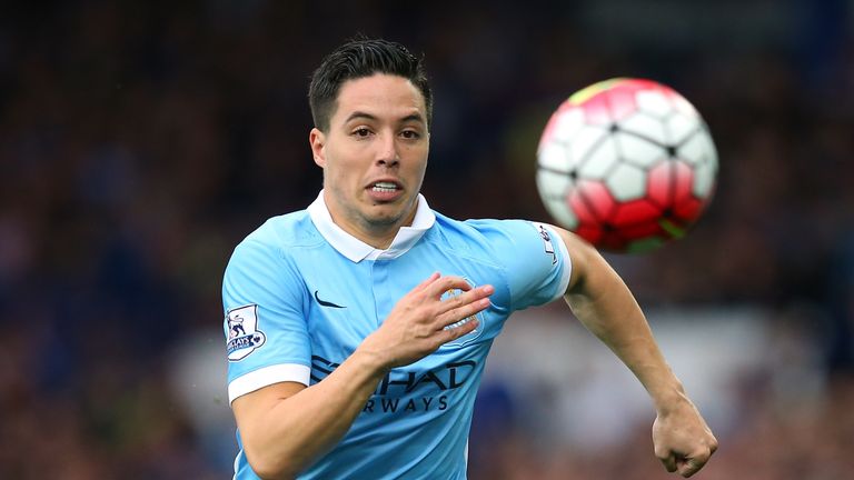 Manchester City midfielder Samir Nasri