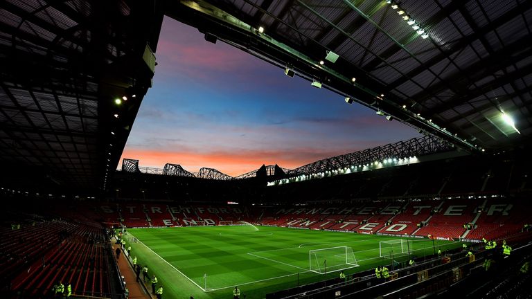 MANCHESTER, ENGLAND - MARCH 09:  A general view of the stadium prior to kickoff during the FA Cup Quarter Final match between Manchester United and Arsenal