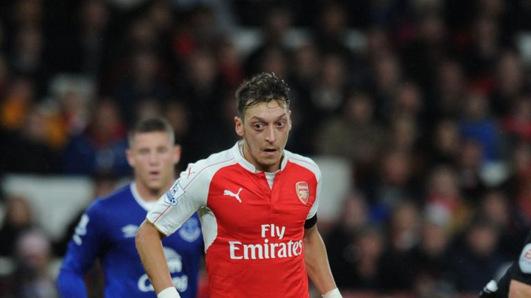 Mesut Ozil, Arsenal v Everton, Premier League