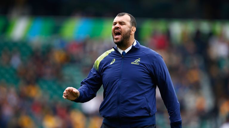 Michael Cheika saw his Australia side beat Scotland with a last-minute penalty at Twickenham