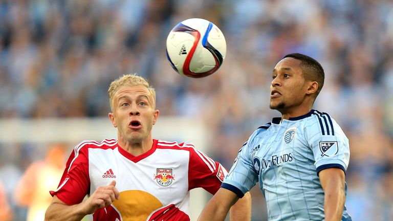 Mike Grella (left) scored the fastest-ever goal in MLS history against Philadelphia Union