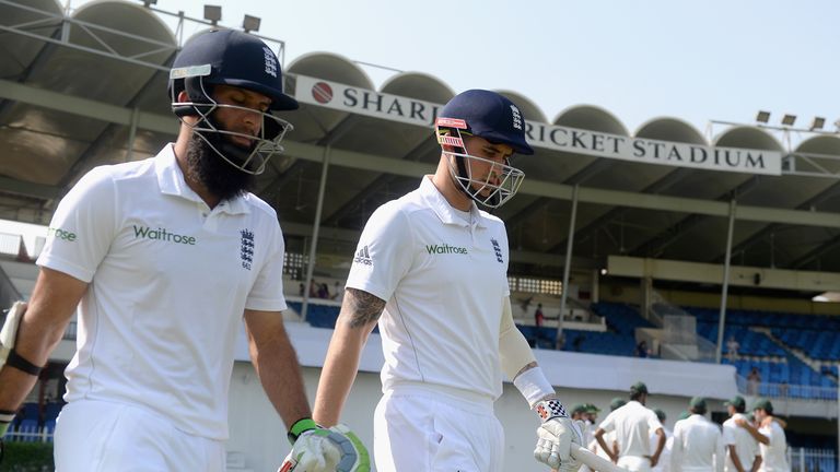 Moeen Ali and Alex Hales both failed with the bat on day two of Englandn's warm-up against Pakistan A