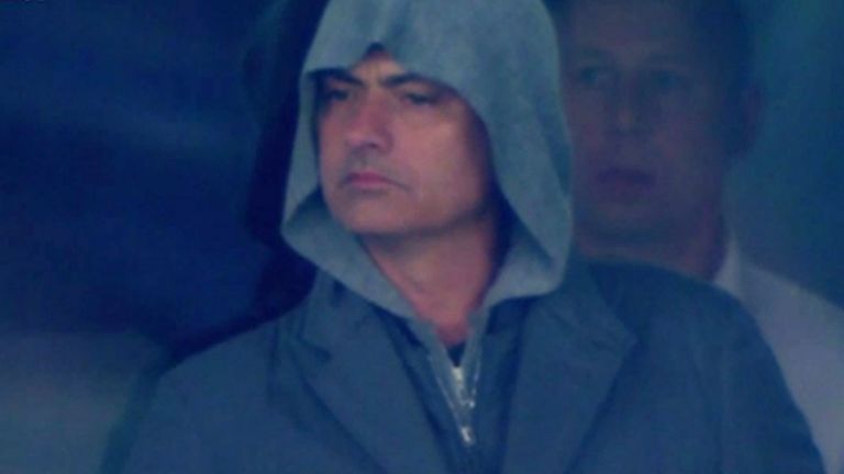 Chelsea boss Jose Mourinho was spotted in Kiev last week by the Sky Sports cameras