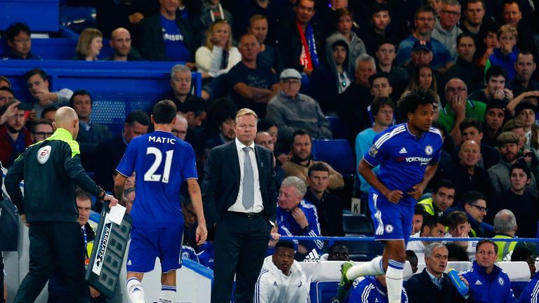 Nemanja Matic was substituted for Loic Remy after coming off the bench at half-time 