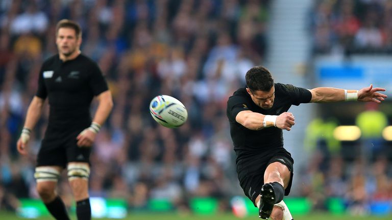 Dan Carter kicked 19 points on his final New Zealand appearance