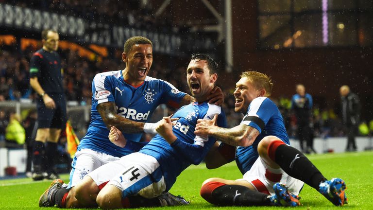 Nicky Clark struck the only goal of the game to send Rangers through