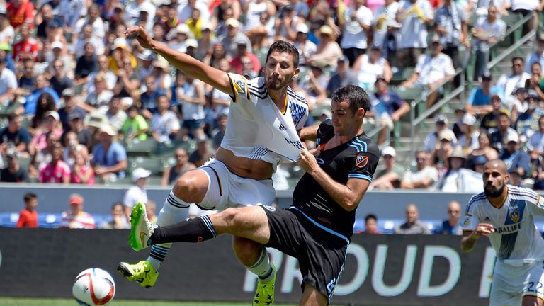 Omar Gonzalez (left) has made more interceptions than any other player in MLS in 2015