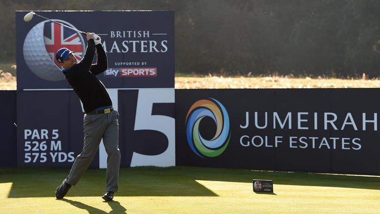 WOBURN, ENGLAND - OCTOBER 09:  Padraig Harrington of Ireland on the 15th tee during the second round of the British Masters at Woburn Golf Club 