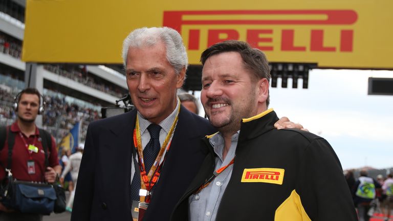 Pirelli's Marco Tronchetti Provera and Paul Hembery