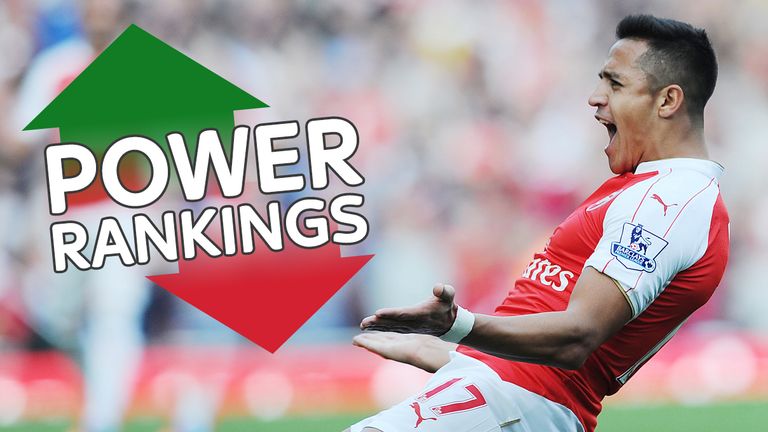 Alexis Sanchez tops the Power Rankings table for Week 8