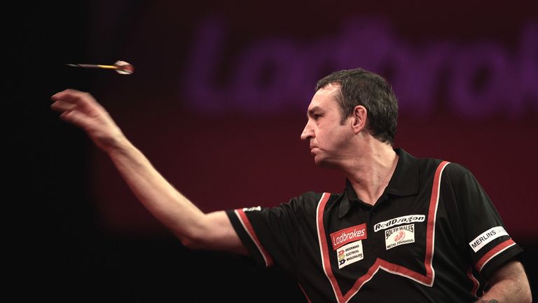 Richie Burnett in action at the World Championship in December 2013