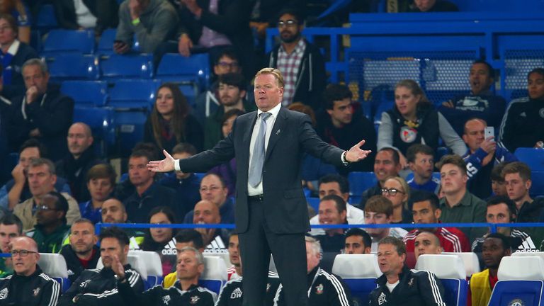  Ronald Koeman manager of Southampton gestures